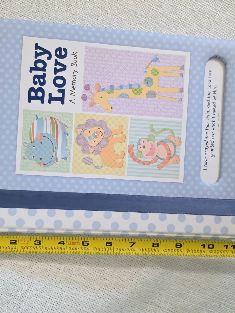 Vtg Baby Love Memory Book Birth To 5yrs Scripture Verses 2003 Padded Front